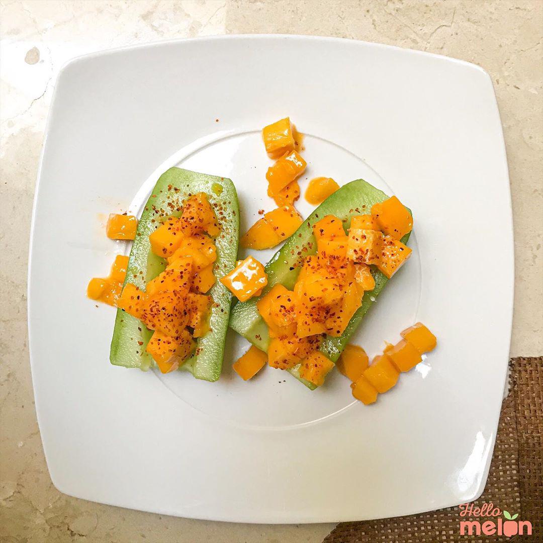 Pepinos rellenos de mango - Imagen 1